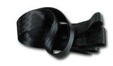 Photo of black polyester webbing straps that are two inches wide. 