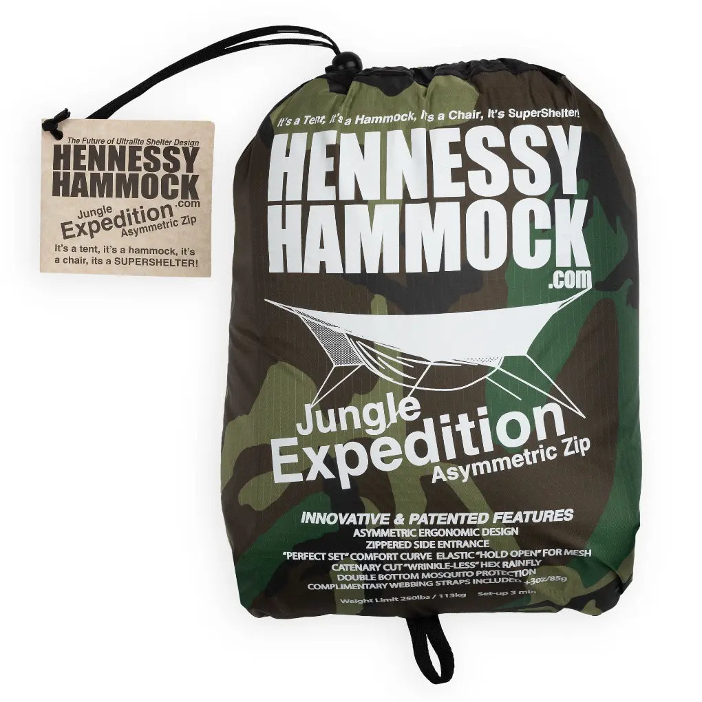 Jungle Expedition Zip - Woodland – Hennessy Hammock Jungle Expedition Zip - Woodland – Hennessy Hammock